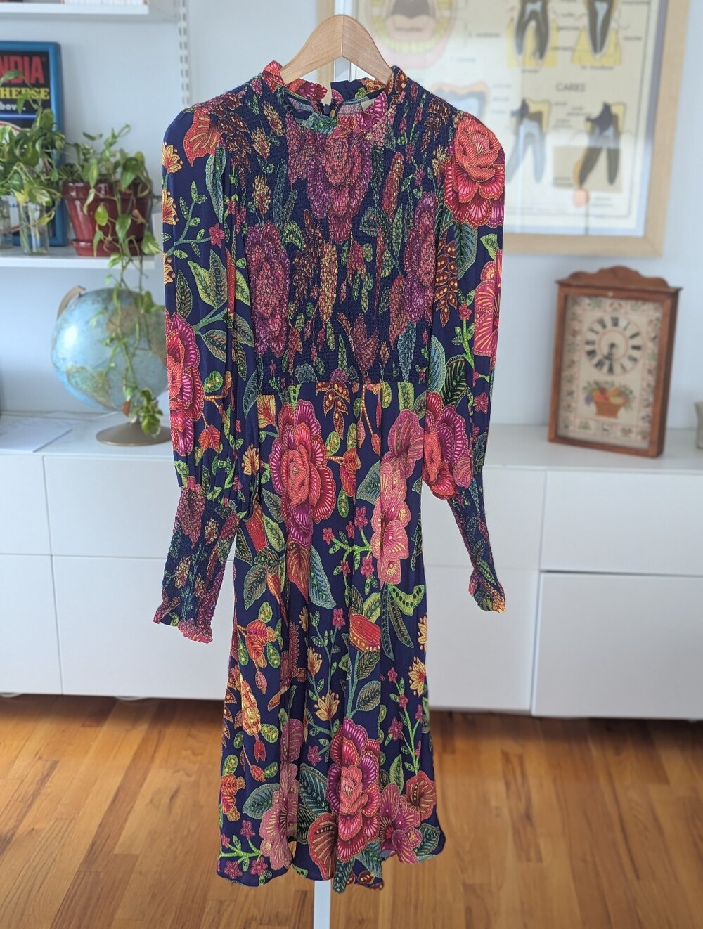 Farm Rio Macaw Bloom Floral Dress XS - Picture 2 of 13